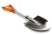 Realistic Scale Model Billet Machined D-Handle Utility Shovel Orange 1/10 Size (  )