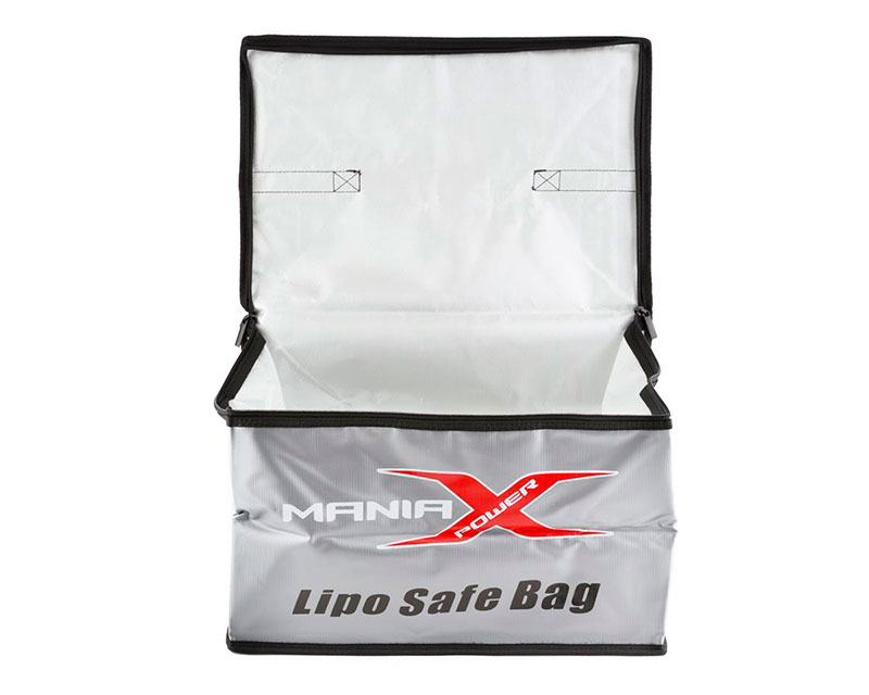 Сумка для аккумуляторов ManiaX LiPo Safe Charge/Storage Bag XL 39.9x22.9x27.9cm (MX-BAG001) (нажмите для увеличения) Сумка для аккумуляторов ManiaX LiPo Safe Charge/Storage Bag XL 39.9x22.9x27.9cm (MX-BAG001) (нажмите для увеличения)