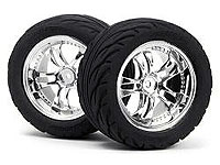 Minizilla Radial Tire & Chrome Wheel PR 2pcs (  )