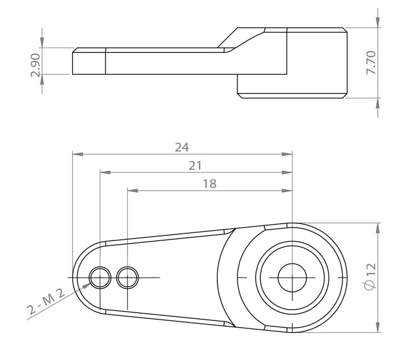 Алюминиевые качалки серво MKS X8 Metal Single Servo Horn Ø8mm L:18/21mm 2pcs (MKS-O0002015-3) (нажмите для увеличения) Алюминиевые качалки серво MKS X8 Metal Single Servo Horn Ø8mm L:18/21mm 2pcs (MKS-O0002015-3) (нажмите для увеличения)