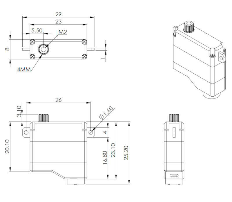 Цифровой сервопривод MKS HBL6120 HV Metal Gear Coreless Glider Digital Wing Servo S0022014 (MKS-HV6120) (нажмите для увеличения) Цифровой сервопривод MKS HBL6120 HV Metal Gear Coreless Glider Digital Wing Servo S0022014 (MKS-HV6120) (нажмите для увеличения)