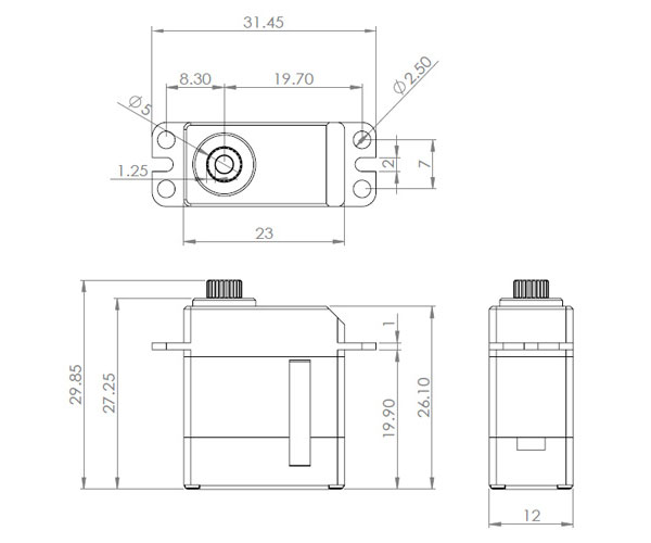 Цифровая рулевая сервомашинка MKS HV6125E High Voltage Micro Chrome-Titanium Gear Digital Servo (MKS-HV6125E) (нажмите для увеличения) Цифровая рулевая сервомашинка MKS HV6125E High Voltage Micro Chrome-Titanium Gear Digital Servo (MKS-HV6125E) (нажмите для увеличения)