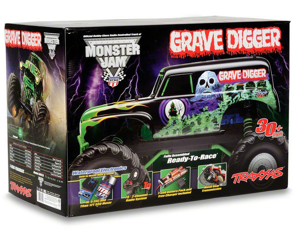 Радиоуправляемая машина Grave Digger 2WD RTR (TRA3602A) (нажмите для увеличения) Радиоуправляемая машина Grave Digger 2WD RTR (TRA3602A) (нажмите для увеличения)