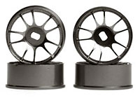 Aluminum Wheel Set AWD 10Spoke Gunmetal 4pcs (MDH202GM)