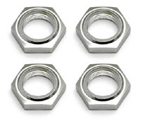 Nyloc Wheel Nuts Silver 17mm 4pcs (  )