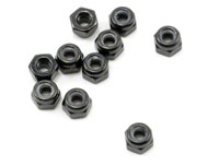 Nylon Locking Hex Nut M3 Black 10pcs