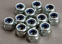 Nuts 2.5mm Nylon Locking 12pcs (  )