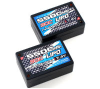 nVision 7.4V 5500mAh LiPo Saddle Hardcase 90C Tubes Plug (  )