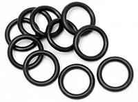 O-Ring P10 10x2mm Black 10pcs