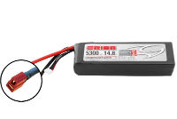 Team Orion LiPo Battery 14.8V 5300mAh 50C SoftCase Deans with LED Charge Status (  )