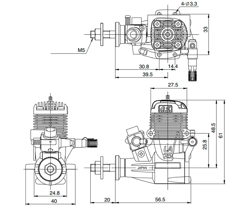 Двигатель авиамодельный калильный OS Max 15LA Silver 10G with 871 Silencer (11532) (нажмите для увеличения) Двигатель авиамодельный калильный OS Max 15LA Silver 10G with 871 Silencer (11532) (нажмите для увеличения)