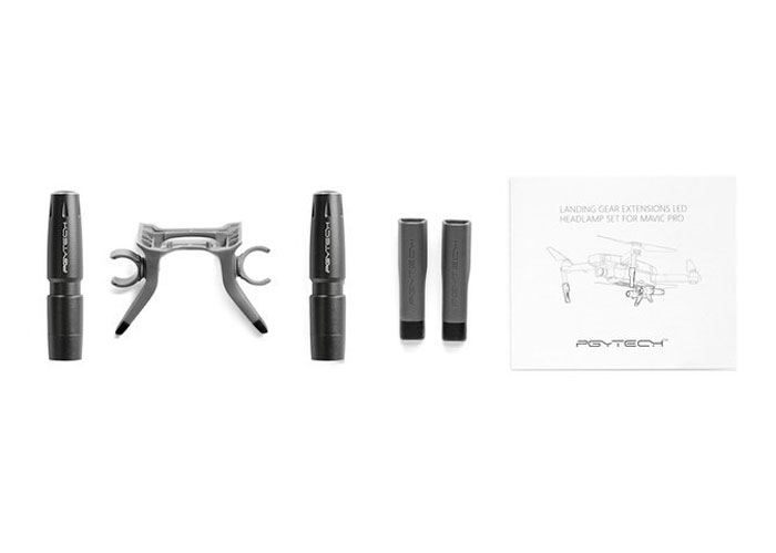 Шасси удлиненные с фонарями PGYTech DJI Mavic Pro Extended Landing Gear with LED Headlamp (PGY-P-MA-102) (нажмите для увеличения) Шасси удлиненные с фонарями PGYTech DJI Mavic Pro Extended Landing Gear with LED Headlamp (PGY-P-MA-102) (нажмите для увеличения)