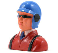 Hangar 9 Pilot Figure with Helmet, Glasses & Tie 1/9