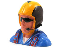 Hangar 9 Civilian Pilot Figure with Aerobatic Helmet, Mic & Sunglasses 1/4 (  )