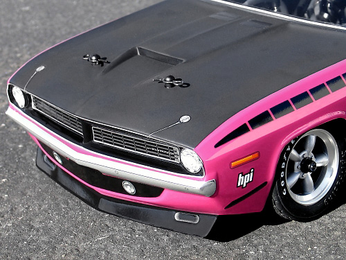 Plymouth® AAR Cuda 1970 Clear Body F200mm/R210mm (HPI-17510) (нажмите для увеличения) Plymouth® AAR Cuda 1970 Clear Body F200mm/R210mm (HPI-17510) (нажмите для увеличения)