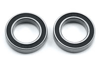 Ball Bearing 6x12x4mm Black Rubber Sealed 2pcs (  )