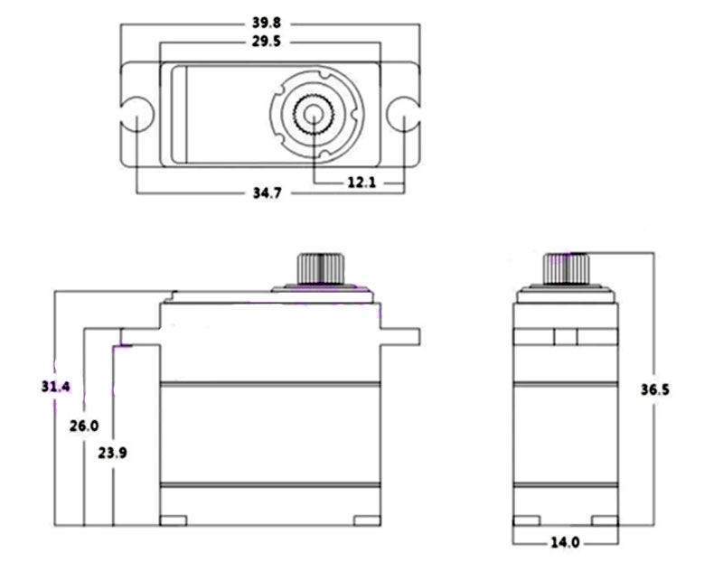 Сервопривод PowerHD TR5 HV Waterproof Metal Gear Mini Servo (PHD-TR-5) (нажмите для увеличения) Сервопривод PowerHD TR5 HV Waterproof Metal Gear Mini Servo (PHD-TR-5) (нажмите для увеличения)