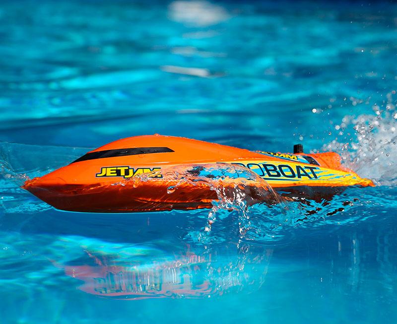 Радиоуправляемый катер ProBoat JetJam 12-Inch Pool Racer Orange 2.4GHz RTR (PRB08031T1) (нажмите для увеличения)