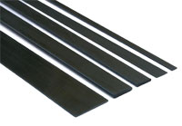 Carbon Fiberglass Profile 0.6x3x1000mm 1pcs