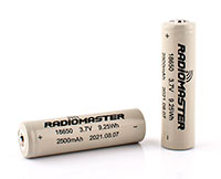 RadioMaster 18650 LiIon 3.7V 2500mAh Rechargeable Batteries 2pcs (  )