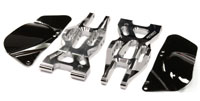 Billet Machined Front Lower Suspension Arm Silver Bullet 2pcs (  )