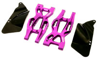 Billet Machined Rear Lower Suspension Arm Purple Bullet 2pcs (  )