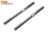 Aluminium 3x30mm 7075 Adjustable Rod E4 2pcs (  )