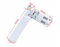 Haoye CNC Aluminum Boat Rudder 95mm with Water Pick-up (  )