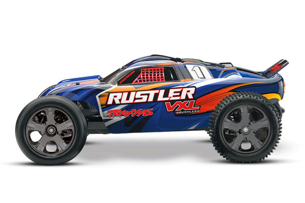 Радиоуправляемая машина Traxxas Rustler VXL 2.4GHz 2WD RTR (TRA3707) (нажмите для увеличения) Радиоуправляемая машина Traxxas Rustler VXL 2.4GHz 2WD RTR (TRA3707) (нажмите для увеличения)