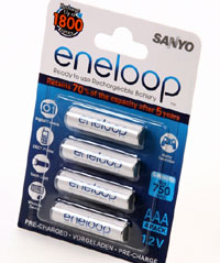 Sanyo Eneloop 1.2V 750mAh NiMh AAA 4pcs (  )