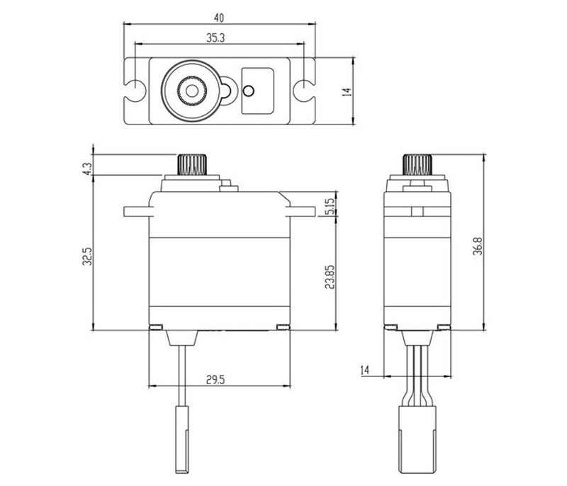 Сервопривод цифровой влагозащищённый Savox SW-0250MG Waterproof Metal Gear Digital Mini Servo (SAV-SW-0250MG) (нажмите для увеличения) Сервопривод цифровой влагозащищённый Savox SW-0250MG Waterproof Metal Gear Digital Mini Servo (SAV-SW-0250MG) (нажмите для увеличения)