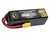 Scorpion Power LiPo Battery 6S 22.2V 5100mAh 75C XT90 (  )