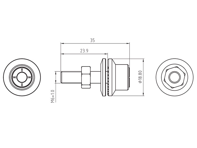Адаптер воздушного винта (пропеллера) цанговый Scorpion Threaded M6 Prop Adapter 5mm L35mm (SCP-PropAdapter5) (нажмите для увеличения) Адаптер воздушного винта (пропеллера) цанговый Scorpion Threaded M6 Prop Adapter 5mm L35mm (SCP-PropAdapter5) (нажмите для увеличения)