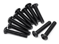 Button Head Screw M3x14mm 2.0mm Hex Socket 10pcs (  )