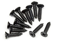 TP. Flat Head Screw M3x15mm 12pcs (  )