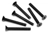 Flat Head Screw M4x30mm 2.5mm Hex Socket 6pcs (  )