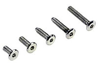 Aluminum 7075 Lightweight Flat Head Screw 3x12mm 12pcs (  )