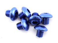 Button Head Screw 4x4 Aluminum Blue 6pcs