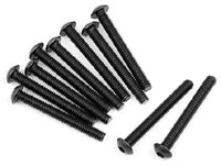 Button Head Screw M3x22mm 2.0mm Hex Socket 10pcs (  )