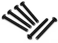 Button Head Screw M5x45mm 3mm Hex Socket 6pcs (  )