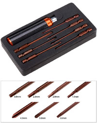 QMax Seven-in-One Screwdriver Set Orange (  )