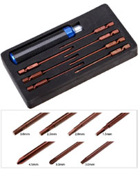 QMax Seven-in-One Screwdriver Set Blue (  )