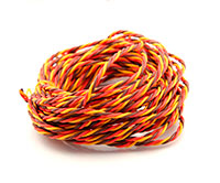 JR Twisted 22AWG Servo Wire Orange/Red/Brown 1m (  )