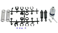 Front Ultra Shocks Black Long Complete 2pcs (  )