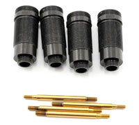 Aluminum GTR Shock Bodies Hard-Anodized & Teflon-Coated with Titanium Shafts Revo 4pcs