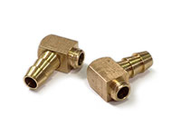 Brass Angle Boat Fitting 90 M6xL12.5mm/D6xL17.5mm 2pcs (  )