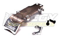 Rear Steel Skid Plate Blue E-Revo 1/16 (  )