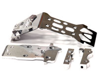 Steel Front Skid Plate Silver Savage XS (  )