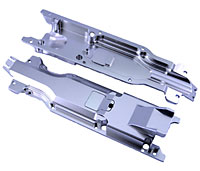 Aluminum Transmission Skid Plate Silver E-Revo/Summit (  )