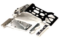 Steel Rear Skid Plate Silver Savage XS (  )